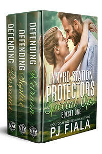 3D box set for Lynyrd Station Protectors first three books by PJ Fiala