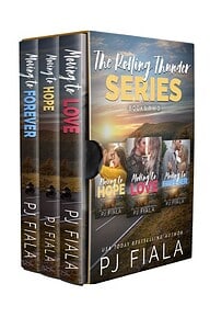 3d book box featuring the first three books in the Rolling Thunder series.