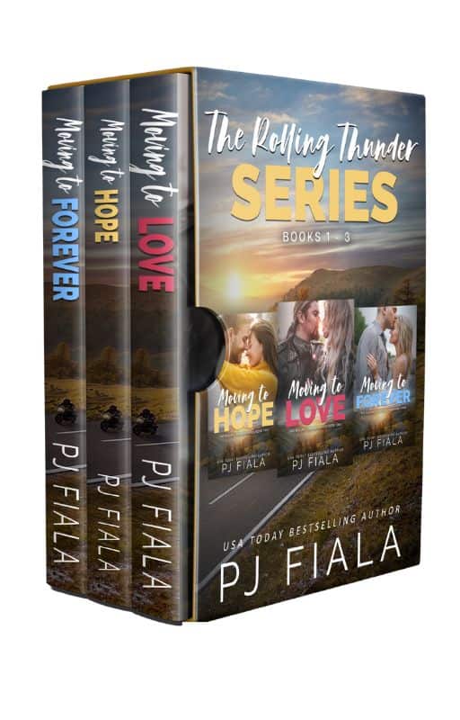 3d book box featuring the first three books in the Rolling Thunder series.